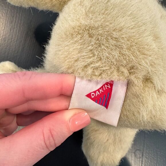 Vintage 1994 Dakin 12” Patchwork Brown Cherished Teddy Bear - EUC - Picture 5 of 7